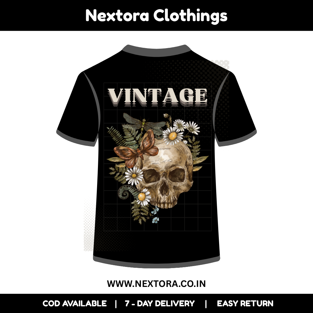 VINTAGE (FRONT & BACK) by NEXTORA CLOTHINGS