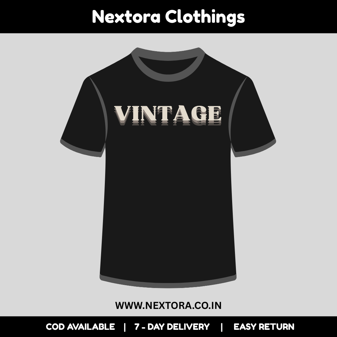 VINTAGE (FRONT & BACK) by NEXTORA CLOTHINGS
