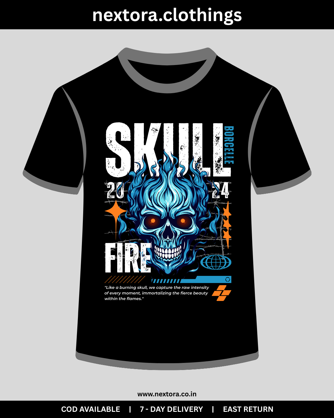 SKULL - 2024 FIRE by NEXTORA CLOTHINGS